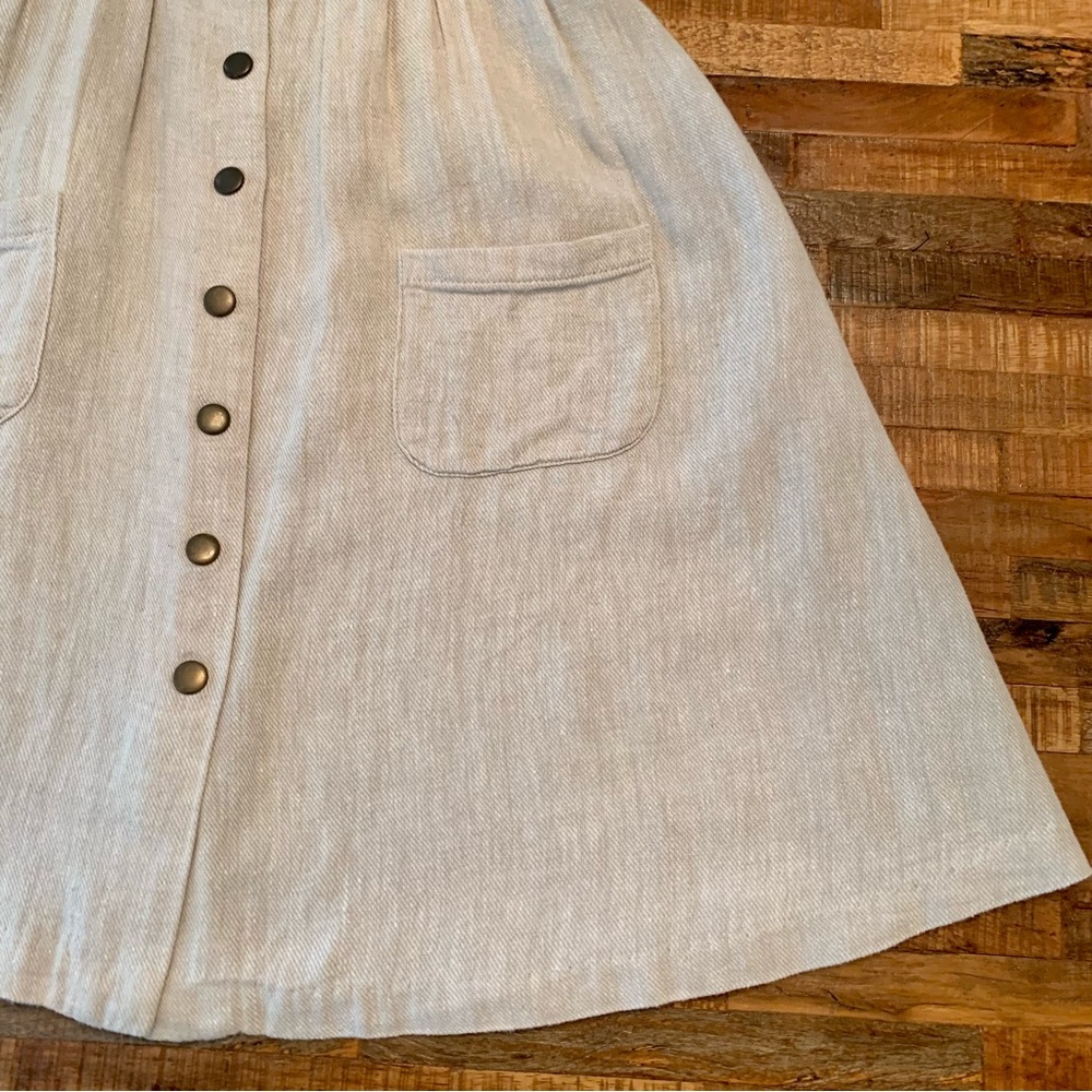 Urban Outfitters COPE Linen Blend Dress in a Natural Color sz XS - Picture 4 of 13